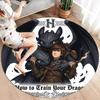 How Train Dragon Round Area Rug Carpet Rug For Living Room Bedroom Sofa Playroom Decor Nonslip Floor Mat