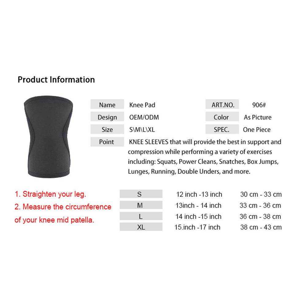7mm Neoprene Thickened Knee Braces Protective Knee Compression Sleeve Knee Pads for Meniscus Tear Running Weightlifting Workout