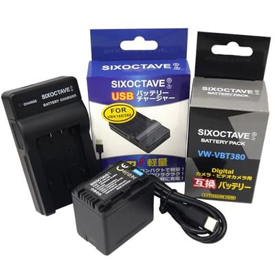 Str VW-VBT380-K VW-VBT380 Совместимый с Panasonic Аккумулятор и Зарядное устройство VW-BC10-K HC-V550M HC-W570M HC-W580M HC-V360M HC-V480M HC-W585M HC-WX990M HC-VX985M H