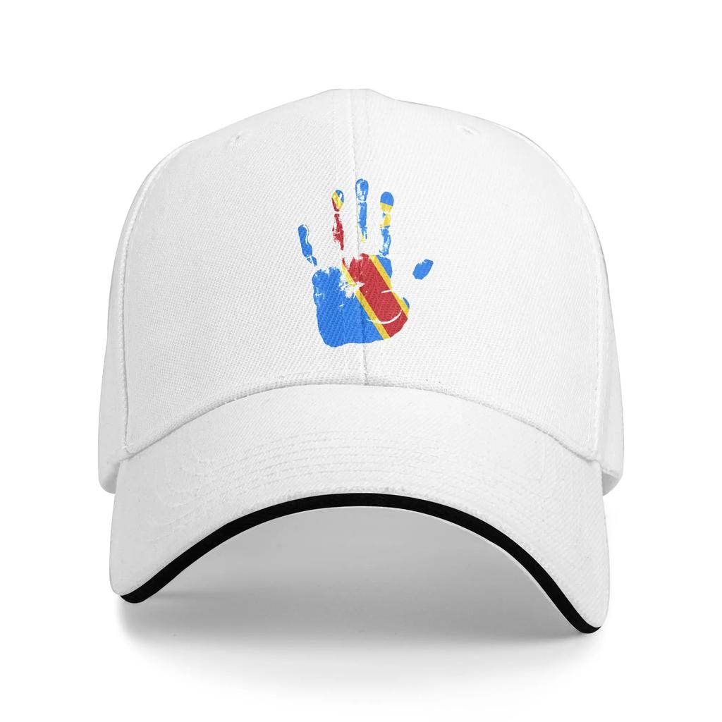 The Congo Flag Palm Baseball Cap Fashion Unisex Unisex Hip Hop Hats Sun Custom DIY Hiking Fishing Baseball Caps Birthday Gift