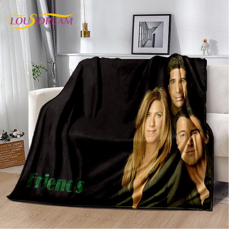 Мягкое плюшевое одеяло с 3D принтом HD Friends TV Show, фланелевое одеяло для гостиной, спальни, кровати, дивана, чехол для пикника