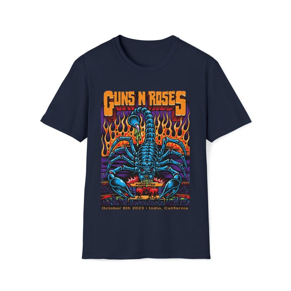 Unisex Cotton T-Shirt. Guns N Roses. Indio California 2023