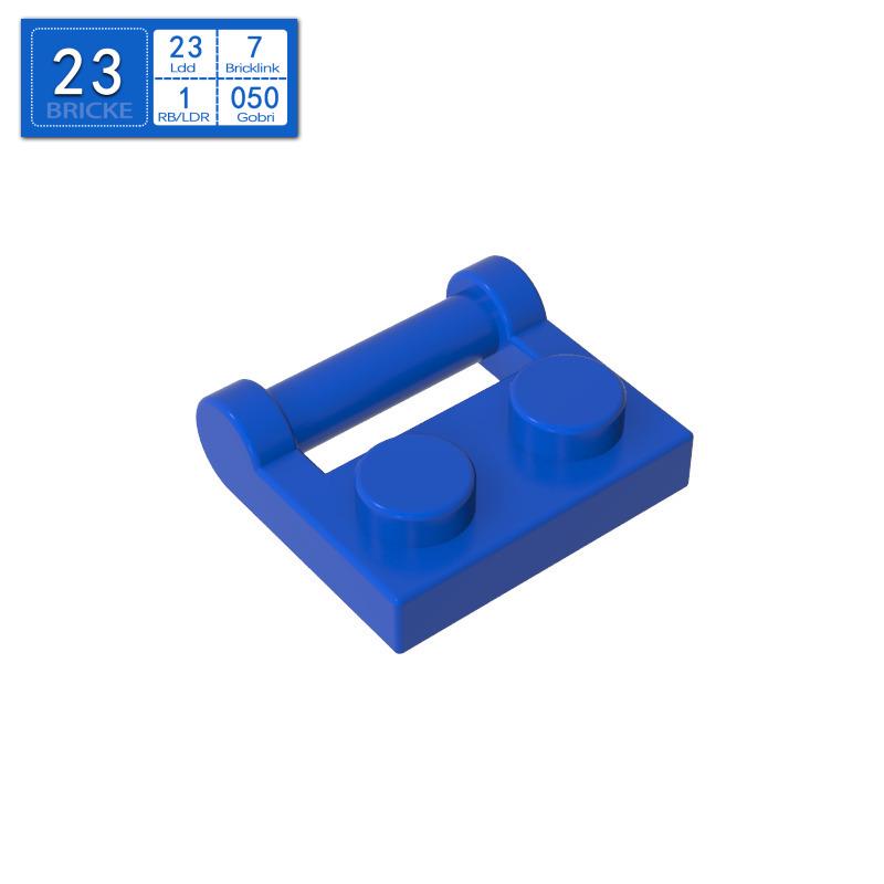 BRICKE 1x2 Hinge Plate with Side Handle, Compatible with LEGO 48336 MOC Blocks