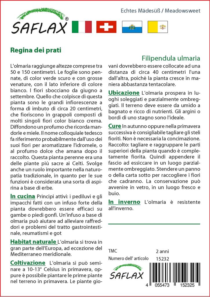 SAFLAX Garden in the Bag - Таволга - 500 семян - С субстратом в подходящем пакете-стойке - Filipendula ulmaria