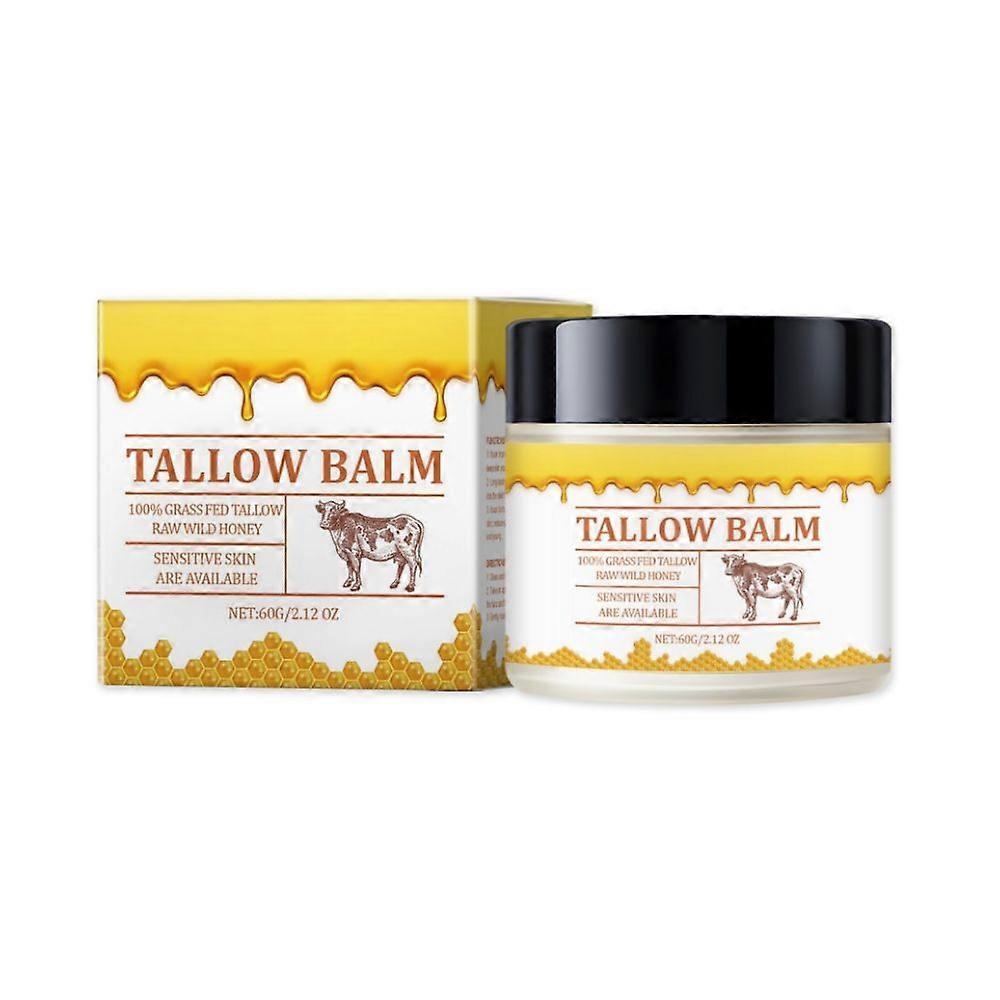 Grass Fed Beef Tallow Face & Body Moisturizer Cream, Natural Whipped Balm