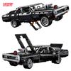 Technical Film Dodged Chargered Racing Car Building Blocks Bricks Modle Vehicle Fast And Furious Series Assembly Toys Kid Gift