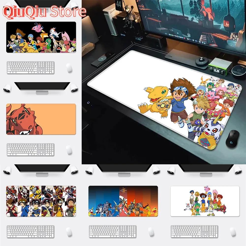 Digimon Playmats Greymons Mousepad HD Printing Computer Gamers Locking Edge Nonslip Mouse Pad XXLxcm Keyboard PC Desk Pad
