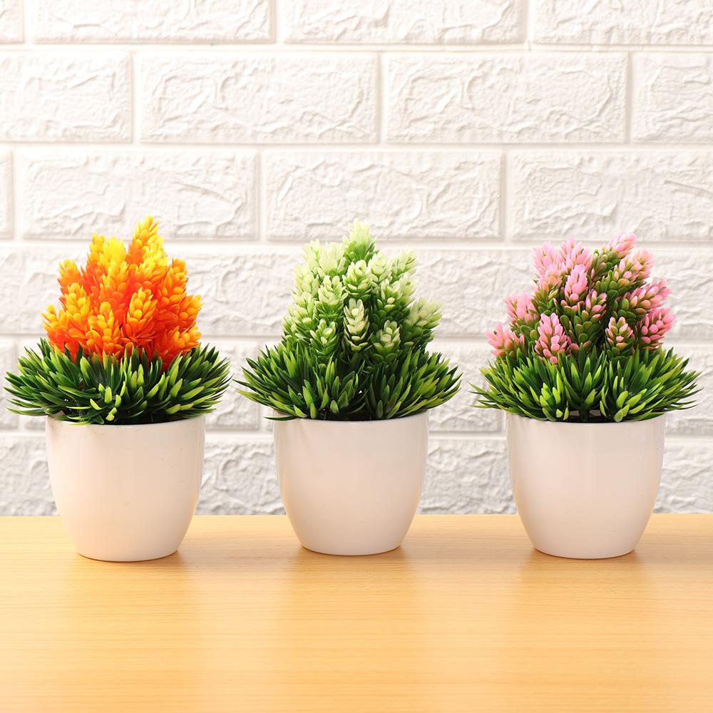 Свадебный настольный орнамент рождественский пластиковый завод поддельный горшечный имитация бонсай искусственный цветок