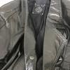 90s Vintage CIEL-UN leather coat women M heavy cowhide black outer(USED)