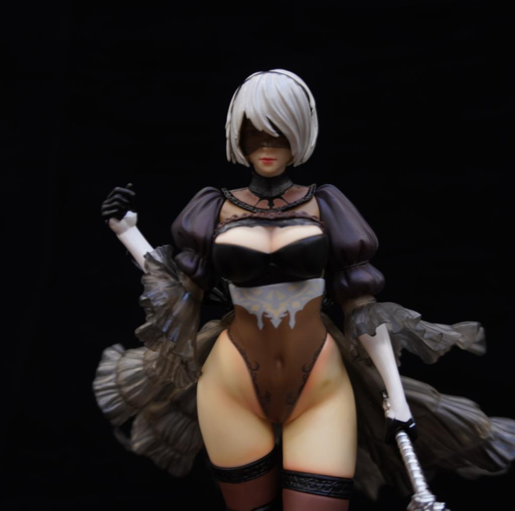 32СМ NieR: Фигурка Автоматы Йорха Тип 2 B 2B YoRHa Вер Девушка ПВХ Статуэтка-игрушка с подвижными частями Коллекция Аниме Модель кукла для взрослых Подарок