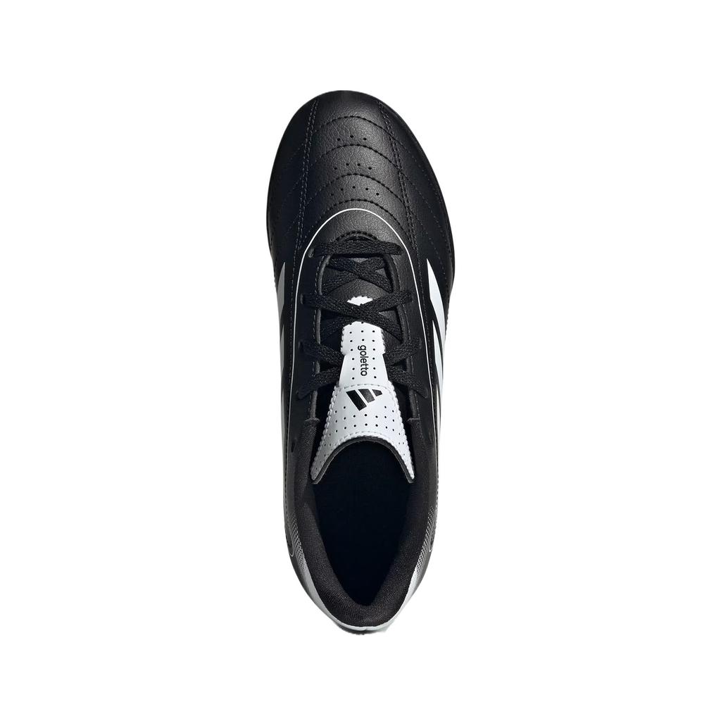 Adidas Goletto 9 Synthetic Leather Comfortable Fit Durable Low Top Soccer Shoes Kids Soccer Shoes Black White IH0101