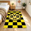 Borussia Dortmund Passion Anti-slip Rug Soft Plush Non-slip Bottom Pet-friendly Living Room Retro American Style Birthday Gift for Family