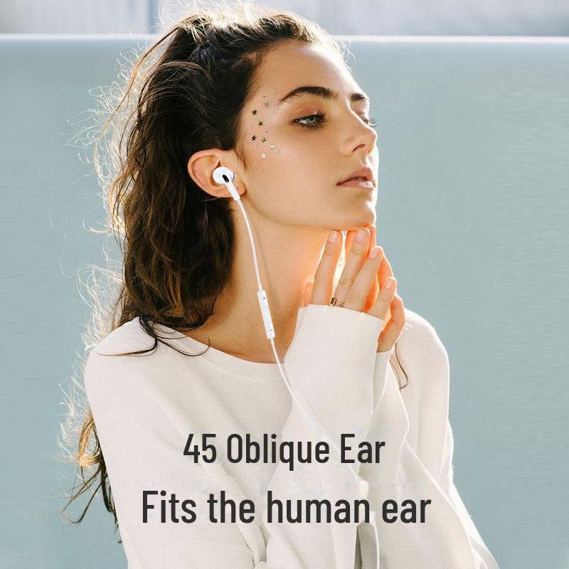 Проводные наушники-вкладыши USAMS Type-C с микрофоном и управлением, Тяжелые басы для караоке и компьютера