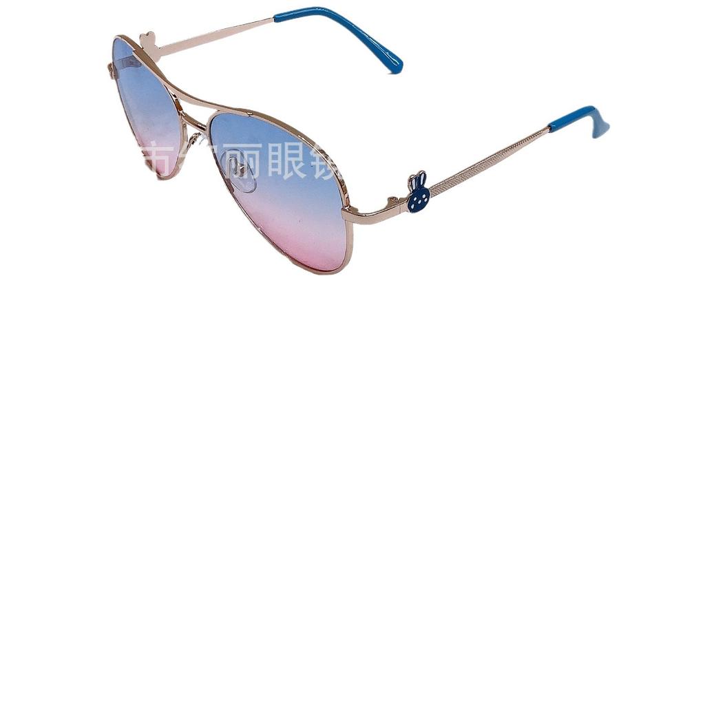 Классические очки-жабы для девочек, симпатичные солнцезащитные очки, модная металлическая оправа, защита глаз, защита от солнца, защита от ультрафиолета, очки для мальчиков