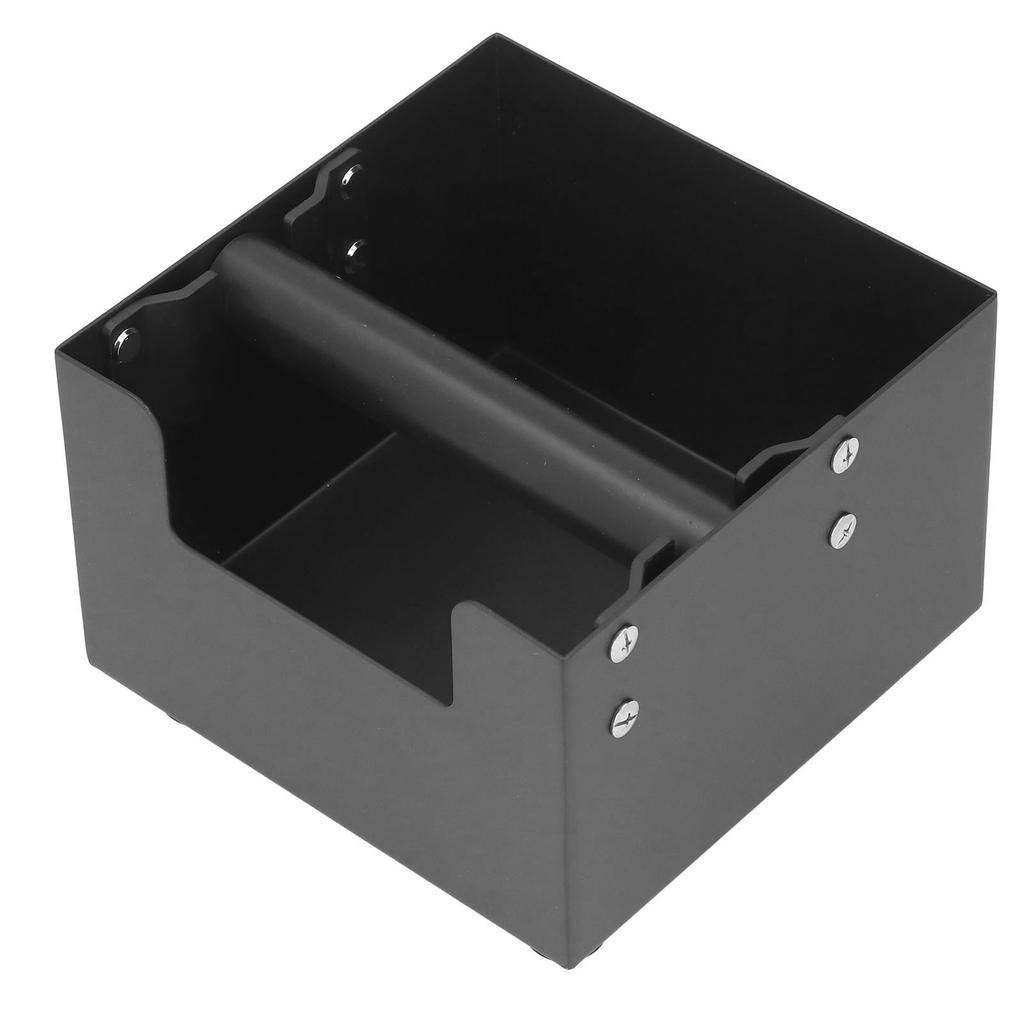 Контейнер для кофейных отходов из нержавеющей стали с ящиком, квадратный, черный, небольшой