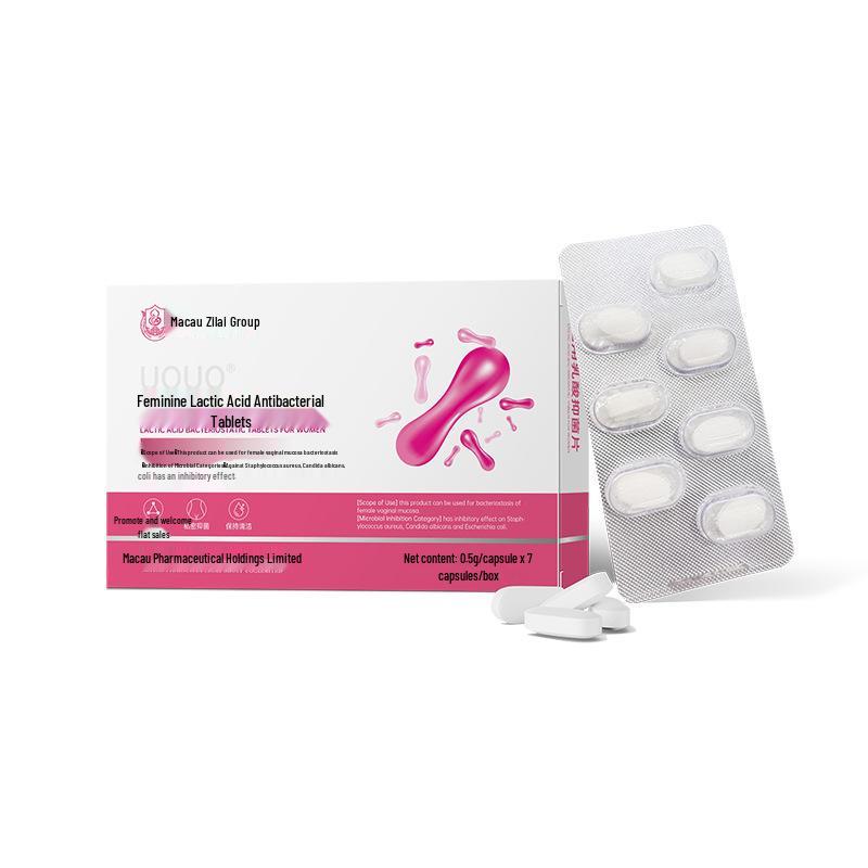 UOUO Women's Lactic Acid Antibacterial Tablets for Vaginal Balance & Freshness