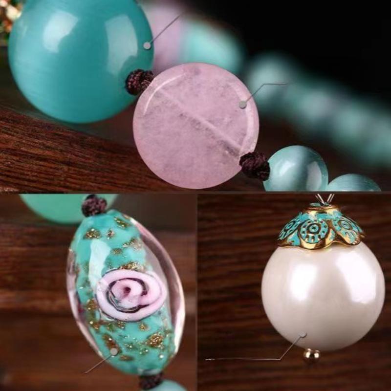 GemChic Женское Новое Этническое Классическое Ожерелье с Подвеской из Бисера, Винтажная Регулируемая Цепочка, Модный Подарок На День Рождения, Рождественские Украшения