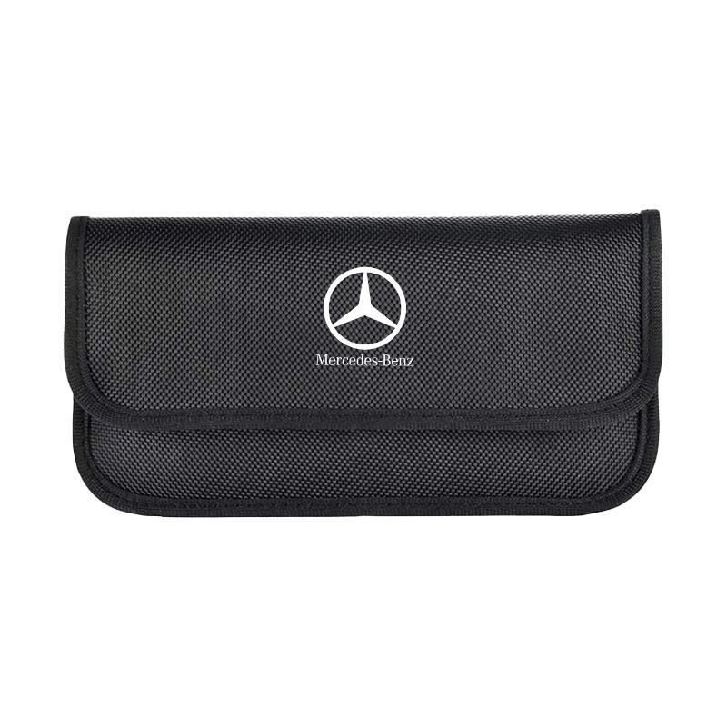 Car Key Signal Blocker Case Faraday Cage Fob Pouch RFID Blocking Bag For Mercedes Benz AMGW204 W205 W212 W213 W177 W246 GLA GLC HIJKL1