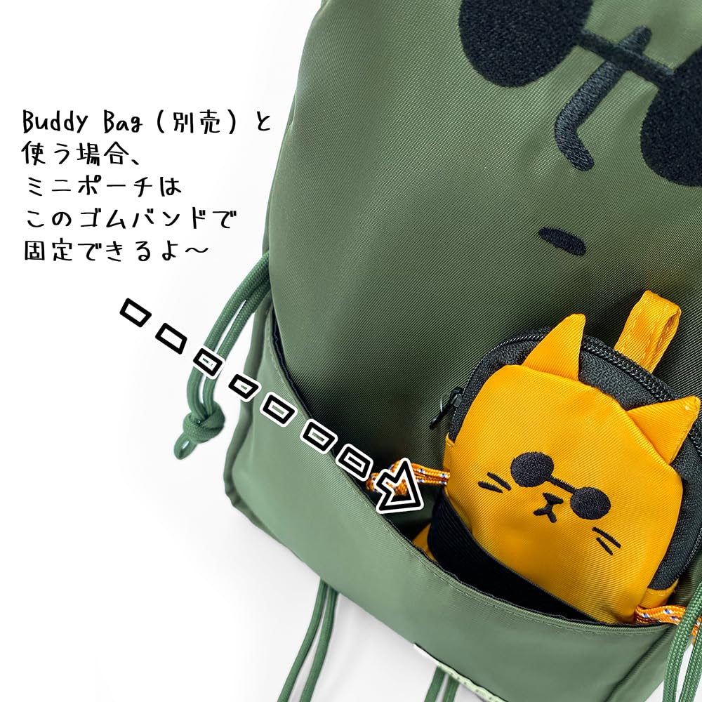SMILER BUDDY BAG Мини-кошелек с отделением для мелочи и для мужчин, включает карман для чека, монет и ключей, карабин, милый, Женский, Карабин, Держатель, Кошелек, (ДРУГ,