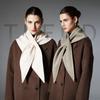 European & American High-End Autumn/Winter Solid Color Triangle Shawl Scarf