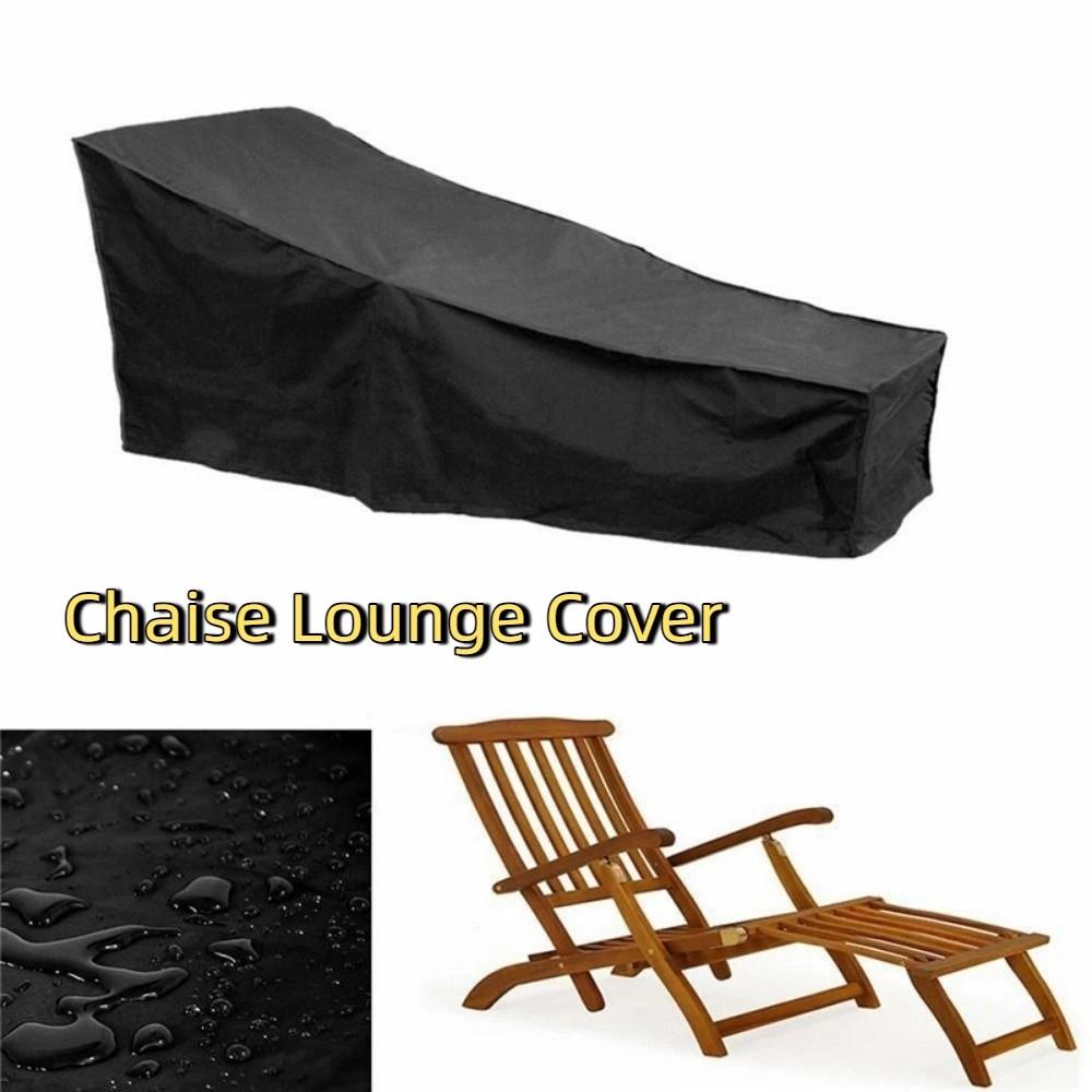 Full Coverage Chaise Lounge Cover UV Resistant Recliner Protective Cover Furniture Cover Patio