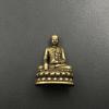 Brass Sakyamuni Buddha Figurines Miniatures Desktop Ornament Antique Copper Dharma Master Statue Decorations