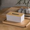 Wood Cover Tissue Box Creative Multi-Functional Table Storage Box Hotel Toilet Paper Organizer Box