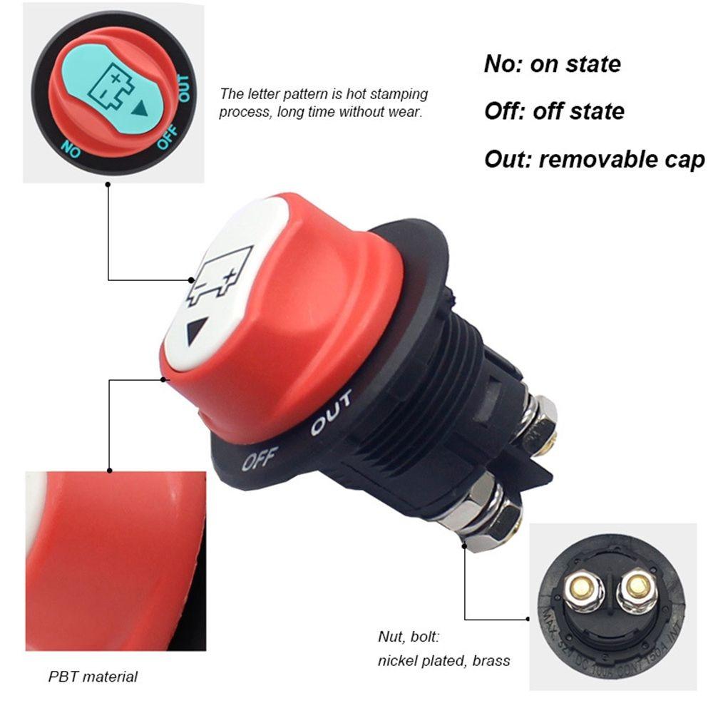 12v Motorbike Marine Boat Battery Switch Circuit Breaker Parts Isolator Cut Off Car Knob