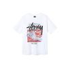 Stussy X Off-White Коллаборация Вирджил Абло Логотип Мирового Тура Реверсивная Печатная Футболка с Коротким Рукавом Винтажная Унисекс Топы 3903640