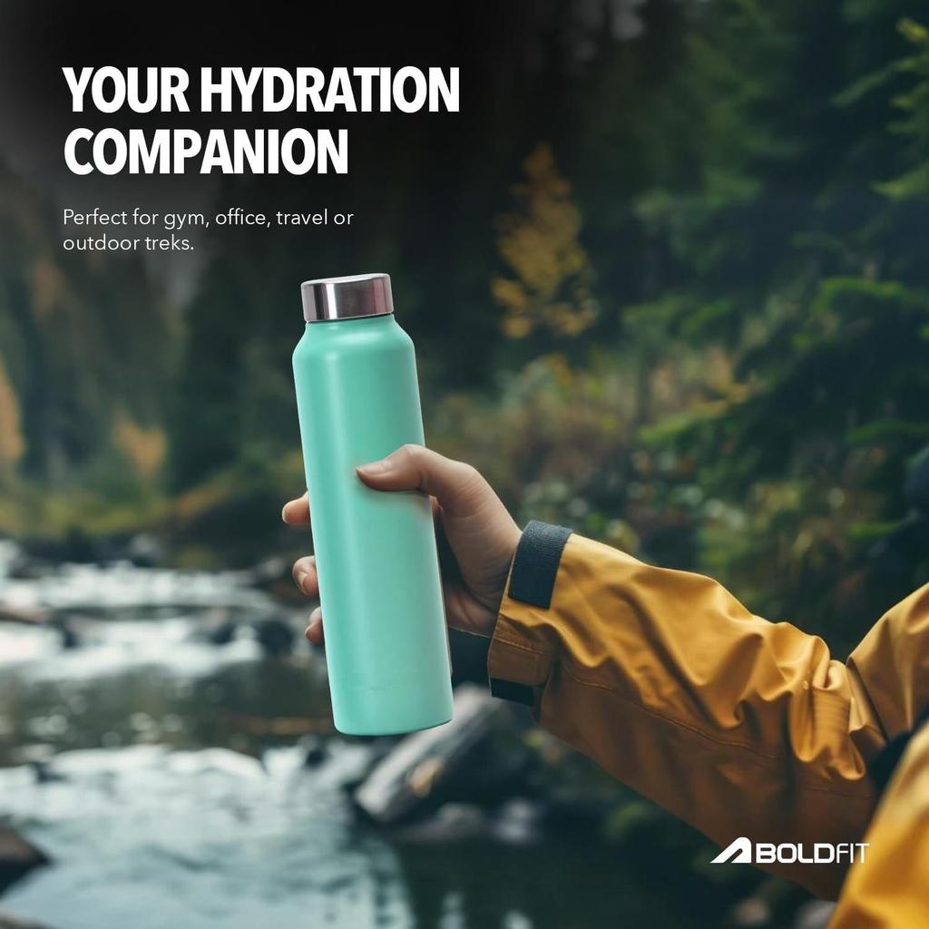 Stainless Steel Water Bottle – BPA-Free, Leak-Proof & Rust-Free Metal Bottle with Handle – Lightweight, Food-Grade, Easy to Clean – Ideal for Office.