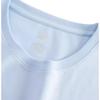 Anta Серия «Спортивный образ жизни» Однотонная футболка с круглым вырезом, удобная, дышащая, универсальная, с коротким рукавом, женская, небесно-голубая, 962528112-4