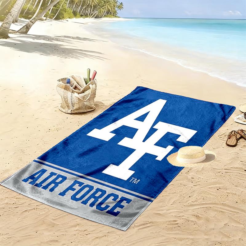 Air Force Falcons Print Beach Towel, Large Soft Quick Dry Towel for Beach Camping Swimming