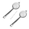 2 Piece Stainless Steel Strainer Set for Cooking Frying and Baking Tasks Metal Flour Sieves Kitchen Tool