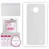 apgo Protective Skin Sticker for the Back Compatible with Nokia C20 Plus, Wrap Film, Foil, Vinyl - Pattern Transparent Carbon