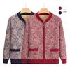 Women's Fleece-Lined Knitted Cardigan - Cozy Autumn/Winter Sweater for Elderly