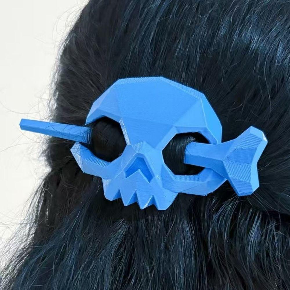 Ghost Skull Skull Hair Sticks Punk Style Women's Hair Clip Halloween Skull Headwear Cosplay Party