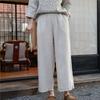 Women Vintage High Waist Straight Pants Solid Color Loose Trousers Spring Casual Women Pants