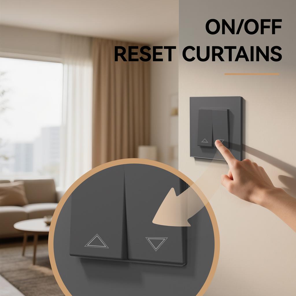 Механический выключатель штор BSEED Электрический выключатель роллет Настенный кнопочный выключатель для жалюзи Стеклянная пластиковая рамка Стандарт ЕС