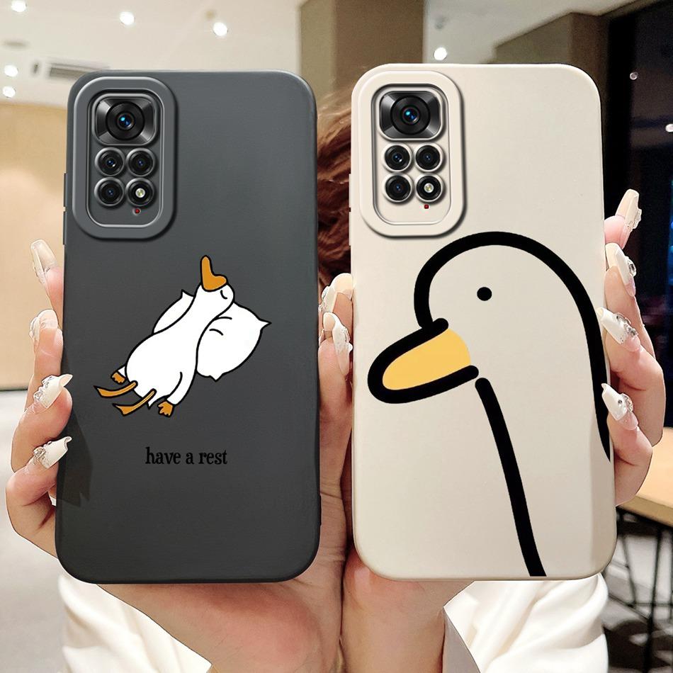 For Xiaomi Redmi Note 11 11s 4G Case Redmi Note 11 Pro 4G Global Cute Panda Rabbit Cartoon Soft Silicone Lens Protective Bumper