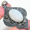 Подвеска-подвеска Rainbow Moonstone из стерлингового серебра 925 пробы 2,84 дюйма R0J15