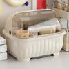 Countertop Utensil Caddy Dish Storage Box Efficient Draining Design Large Capacity Tableware
