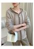Women's Cashmere Hooded Zipper Cardigan - Autumn/Winter Thick Long Sleeve Sweater Coat