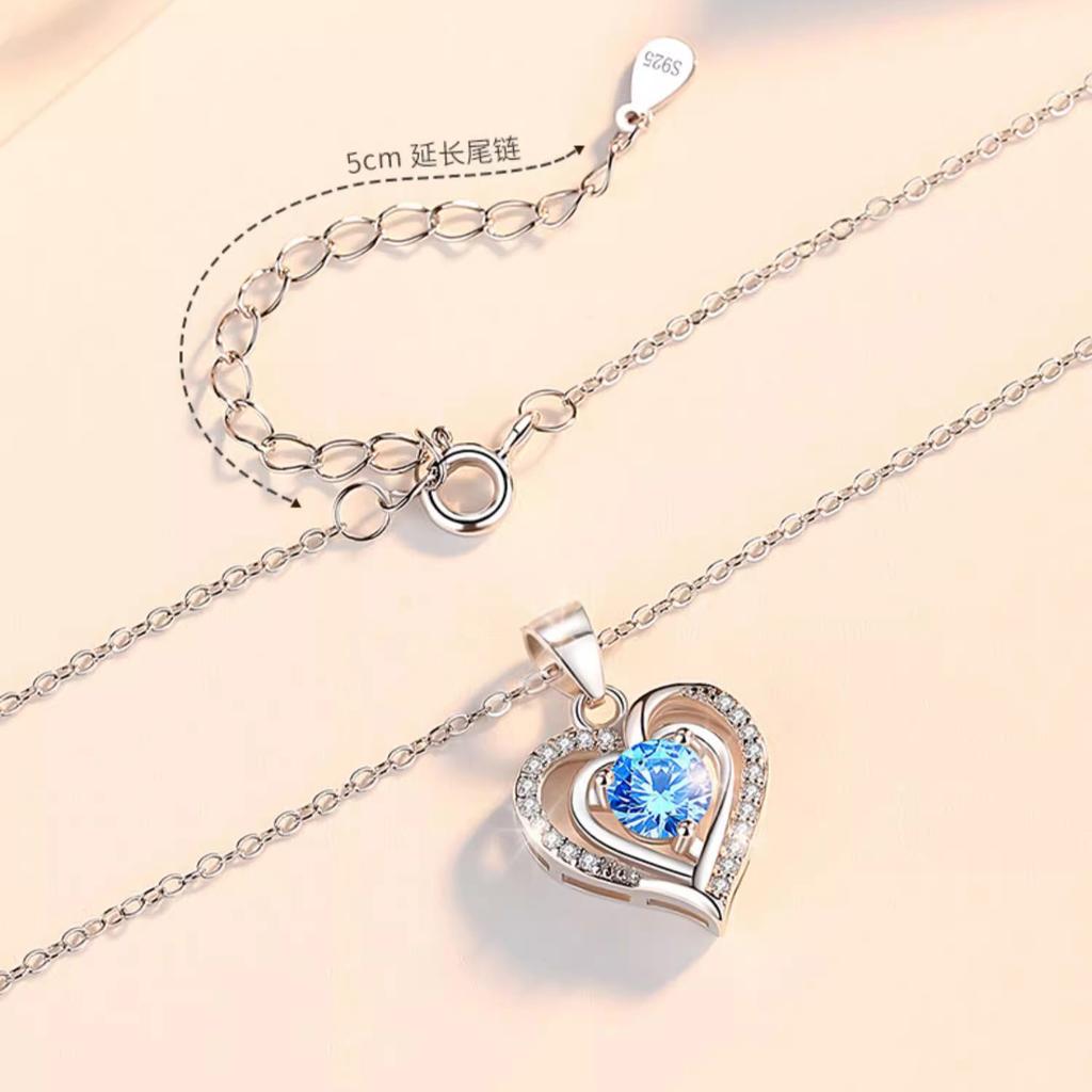 Ожерелье в форме сердца для женщин, японское и корейское, простое студенческое, с подвеской в виде сердца в виде волос Мори, цепочка на ключицу и шею