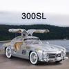 2025 Новый 1:24 Benzs 300SL Track Version Alloy Car Model Diecast Metal Toy Classic Vehicles Car Model Simulation Sound and Light Kids Gift