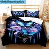 Dreamcatcher Fantasy Flowers 3pcs Bedding,Including 1pc Duvet Cover And 2pcs Pillowcases Perfect for Christmas,Ideal for Bedroom, Dormitory