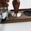 Anti-Slip Base Coffee Tamping Station Wooden Espresso Tamper Mat Stand  Home