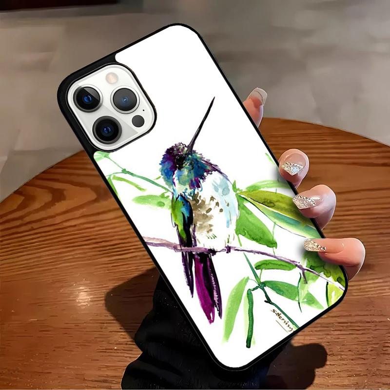 Lovely Birds Hummingbird Phone Case For iPhone 17 Air 16 15 14 13 12 11 Pro Max Max Plus Bumper Case Cover