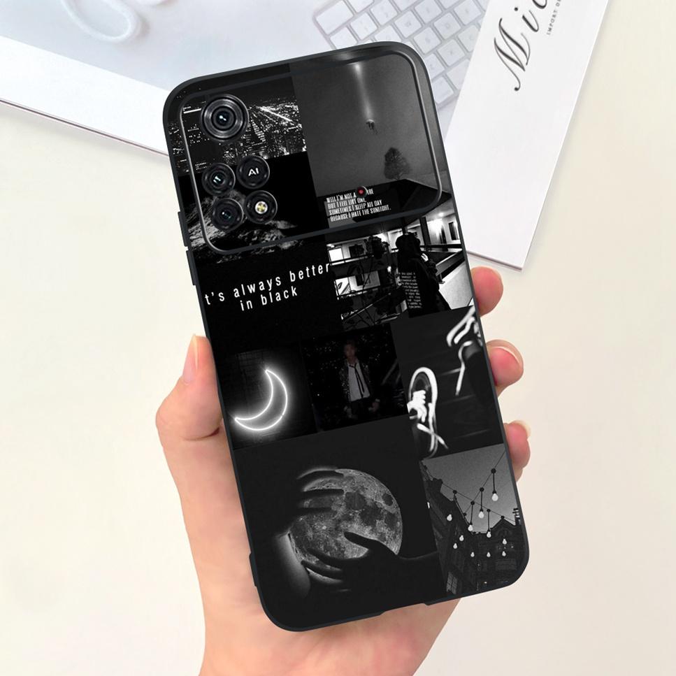 For Xiaomi Poco M4 Pro 4G Case Little Daisy Astronaut Pattern Soft Silicone Covers For Xiaomi Poco M4Pro 6.43"Bumper Phone Cases