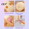 Handcrafted Crochet Pouch Hand Crocheted Cup Cover, Portable Elastic Wool Knit Sleeve, Breathable Soft Fabric Wrap Anti-Slip Protective Holder