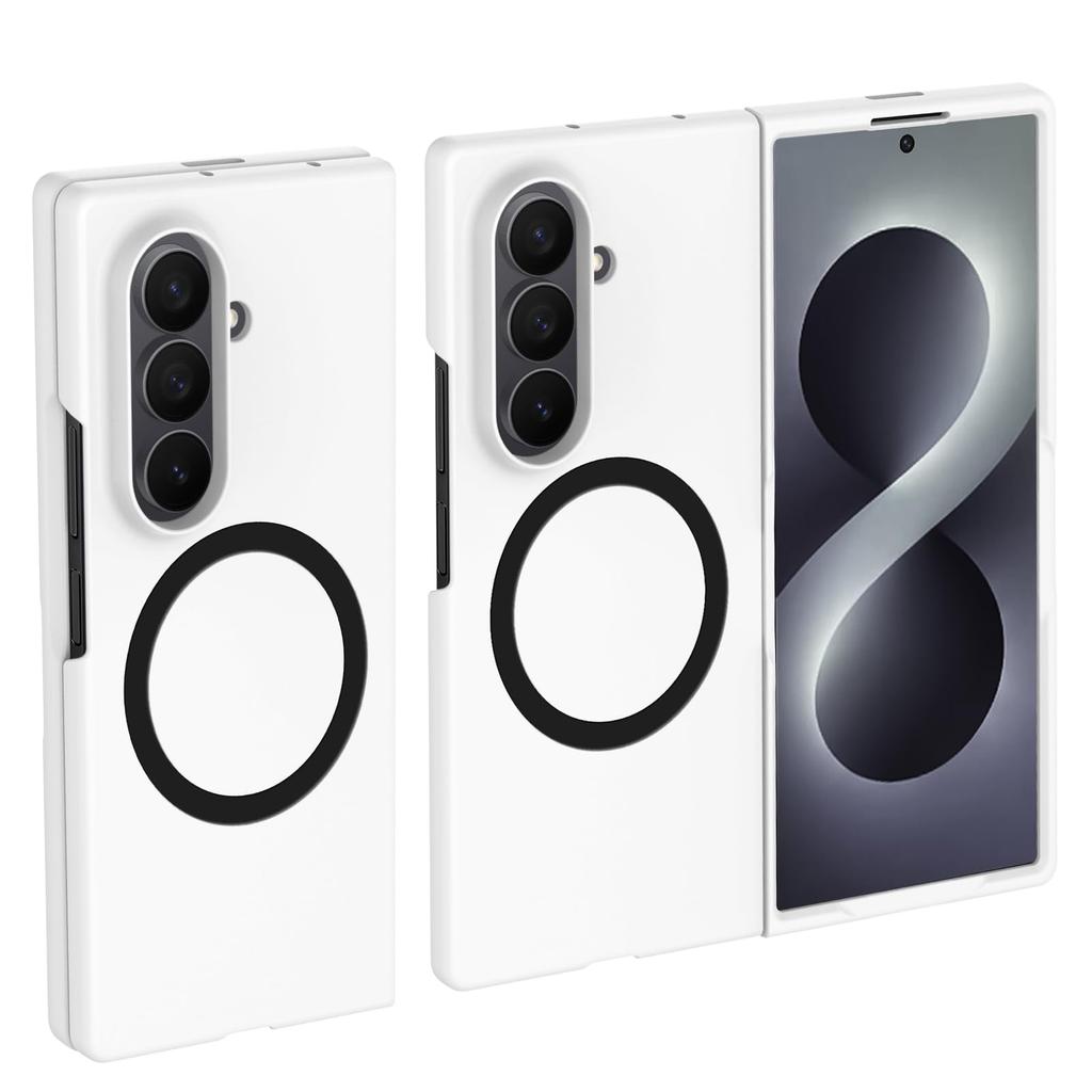 Тонкий матовый чехол из ПК с ощущением кожи, магнитный для Magsafe, для Samsung Galaxy Z Fold 8 Ultra Fold8, широкий чехол с защитой от ударов для беспроводной зарядки
